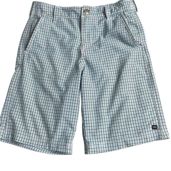 Quiksilver Plaid Amphibian Hybrid Shorts - Size 7 - Picture 1 of 4